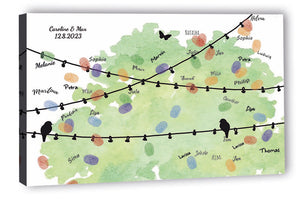 Fingerabdruck-Leinwand - Lichterette - Fingerabdruck Leinwand