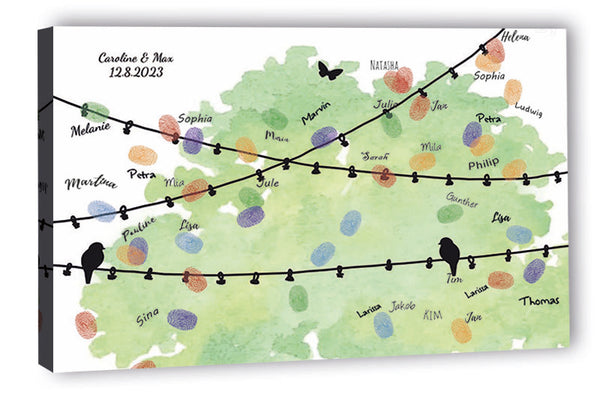 Fingerabdruck-Leinwand - Lichterette - Fingerabdruck Leinwand