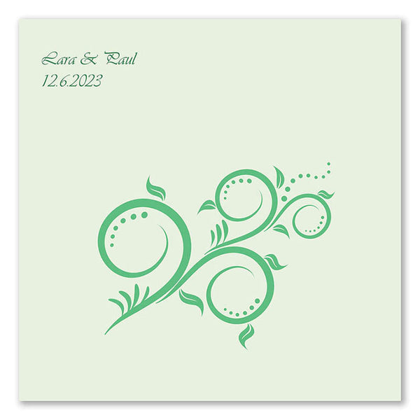 Fingerabdruck-Leinwand - Geschwungen - Fingerabdruck Leinwand