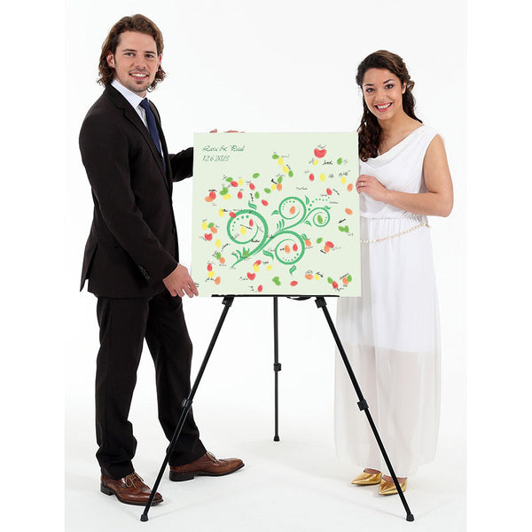 Fingerabdruck-Leinwand - Geschwungen - Fingerabdruck Leinwand