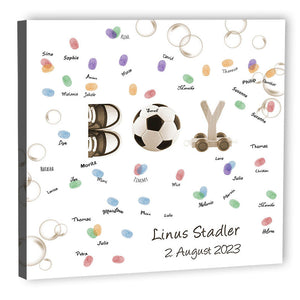 Fingerabdruck-Leinwand - Junge - Fingerabdruck Leinwand