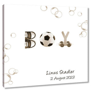 Fingerabdruck-Leinwand - Junge - Fingerabdruck Leinwand