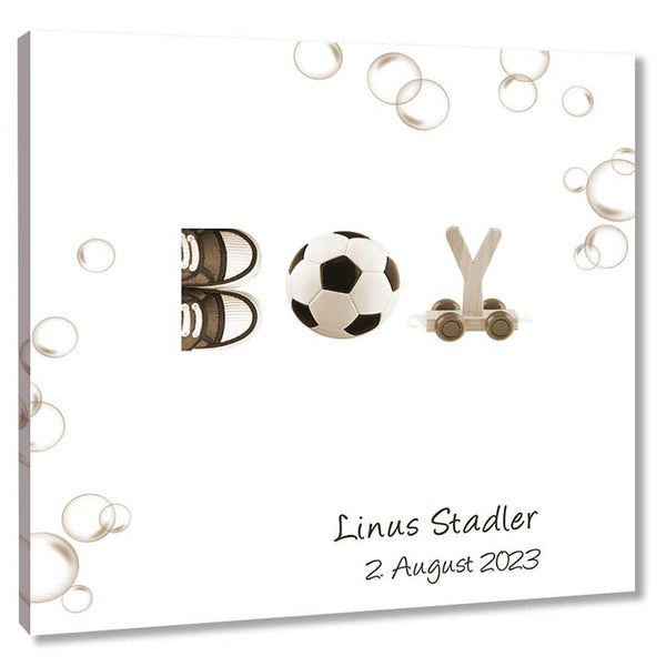 Fingerabdruck-Leinwand - Junge - Fingerabdruck Leinwand