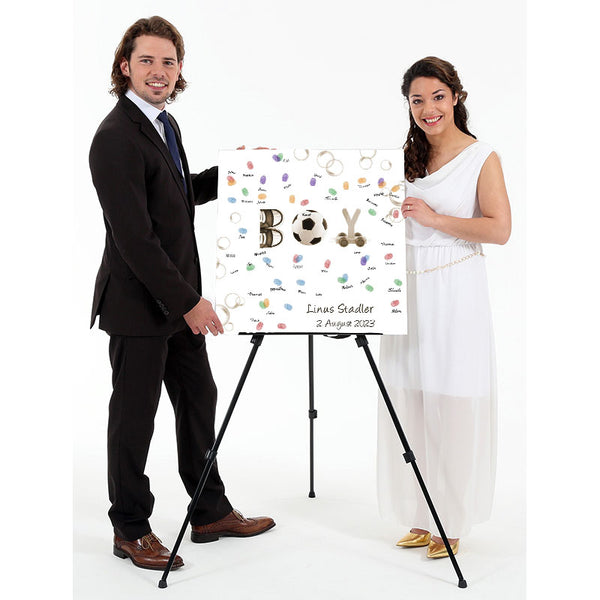 Fingerabdruck-Leinwand - Junge - Fingerabdruck Leinwand