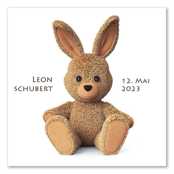 Fingerabdruck-Leinwand - Stoffhase - Fingerabdruck Leinwand