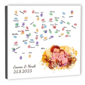 Fingerabdruck-Leinwand - Popart Splash 3 (fpspl121) - Fingerabdruck Leinwand