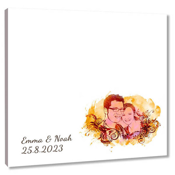 Fingerabdruck-Leinwand - Popart Splash 3 (fpspl121) - Fingerabdruck Leinwand