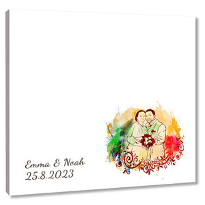 Fingerabdruck-Leinwand - Popart Splash 5 (fpspl129) - Fingerabdruck Leinwand