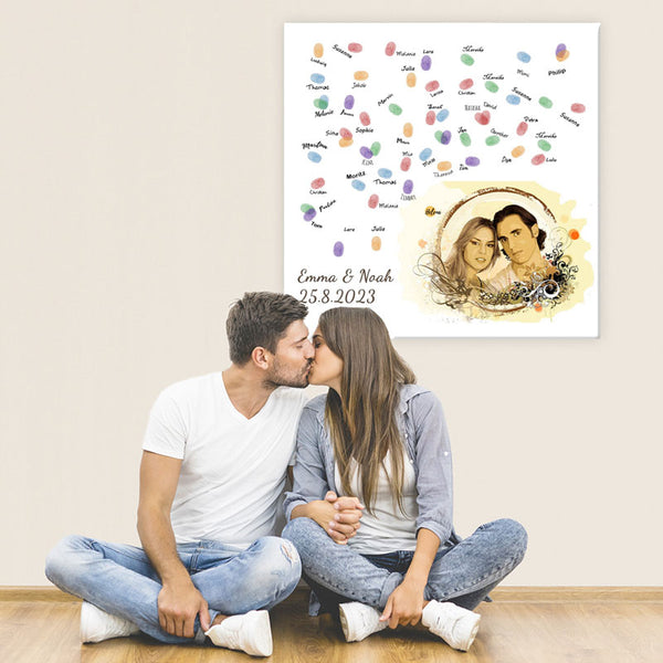 Fingerabdruck-Leinwand - Popart Splash 6 (fpspl133) - Fingerabdruck Leinwand