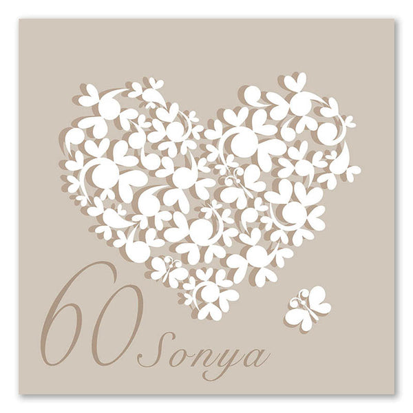 Fingerabdruck-Leinwand - Herz - Fingerabdruck Leinwand