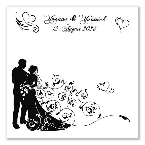 Fingerabdruck-Leinwand - Scherenschnitt - Fingerabdruck Leinwand