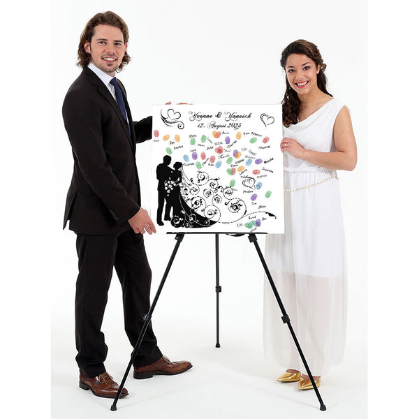 Fingerabdruck-Leinwand - Scherenschnitt - Fingerabdruck Leinwand