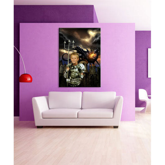 Fantasie-Portrait - Drachenkampf - Fantasieportrait