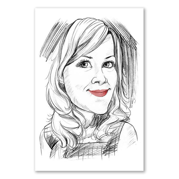 Dibujo a lápiz digital a partir de una foto - Caricatura Street Style (d-kar-st)