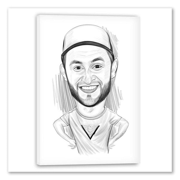 Dibujo a lápiz digital a partir de una foto - Caricatura Street Style (d-kar-st)