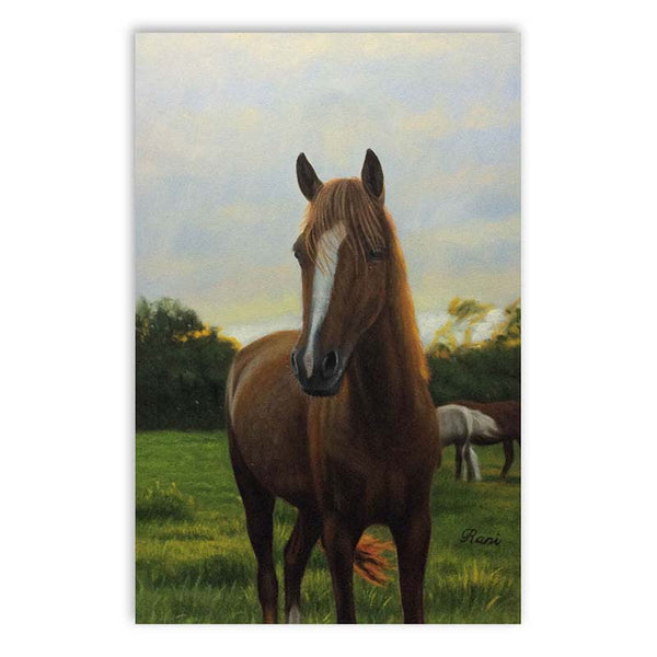 Hacer pintar caballos - pintura al óleo