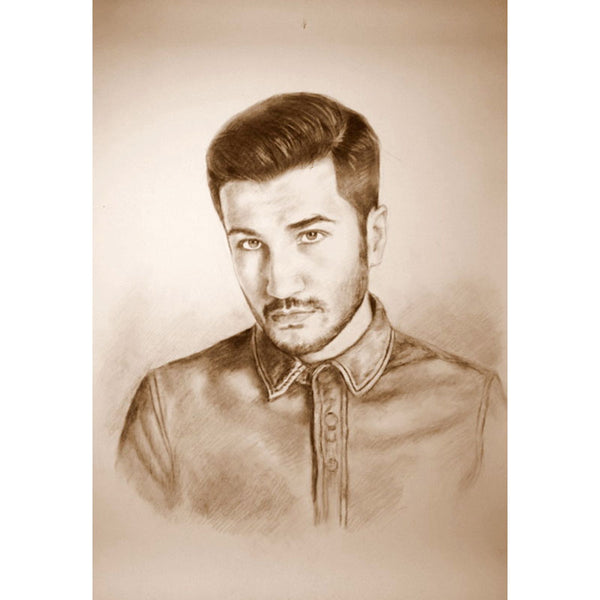 Dibujo digital en sepia a partir de una foto (d-zei-s)