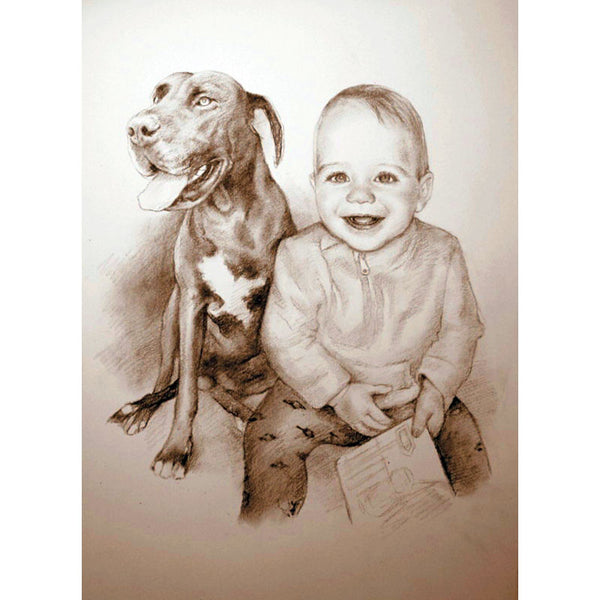 Dibujo digital en sepia a partir de una foto (d-zei-s)