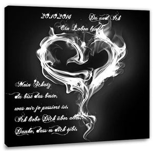 Persönliche Textbotschaft - Liebesbotschaft 189_sw - Romantische Liebesbotschaft