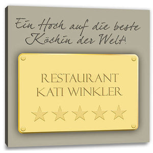 Persönliche Textbotschaft - 5 Sterne quadratisch - Romantische Liebesbotschaft