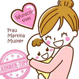 Persönliche Textbotschaft - Best Mom quadratisch - Romantische Liebesbotschaft